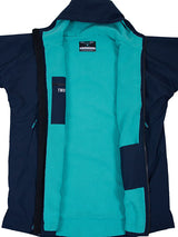 Two Bare Feet Kids Weatherproof Changing Robe with Changing Mat (Marine Blue/Teal)