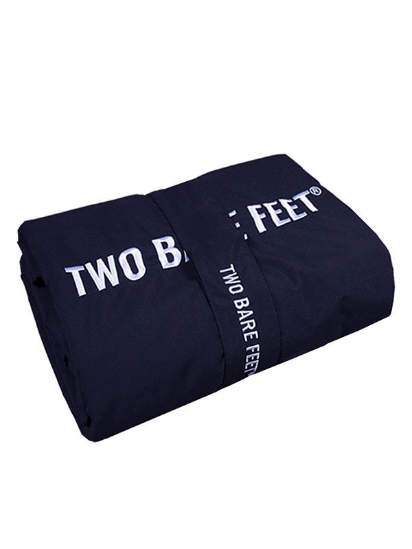 XL Sherpa Lined Waterproof Beach Travel Blanket (Marine Blue/Red)
