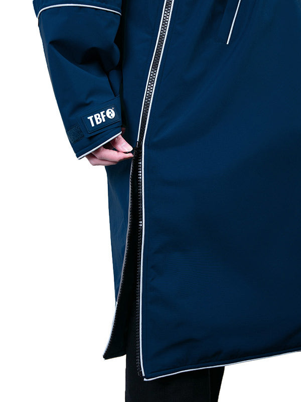 Two Bare Feet Hi-Vis Waterproof Lightweight Riding Robe (Marine Blue/Sea Green)