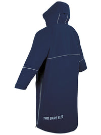 Two Bare Feet Hi-Vis Waterproof Lightweight Riding Robe (Marine Blue/Sea Green)