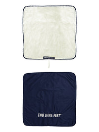 Two Bare Feet Weatherproof Changing Robe with Changing Mat (Marine Blue/Cream)