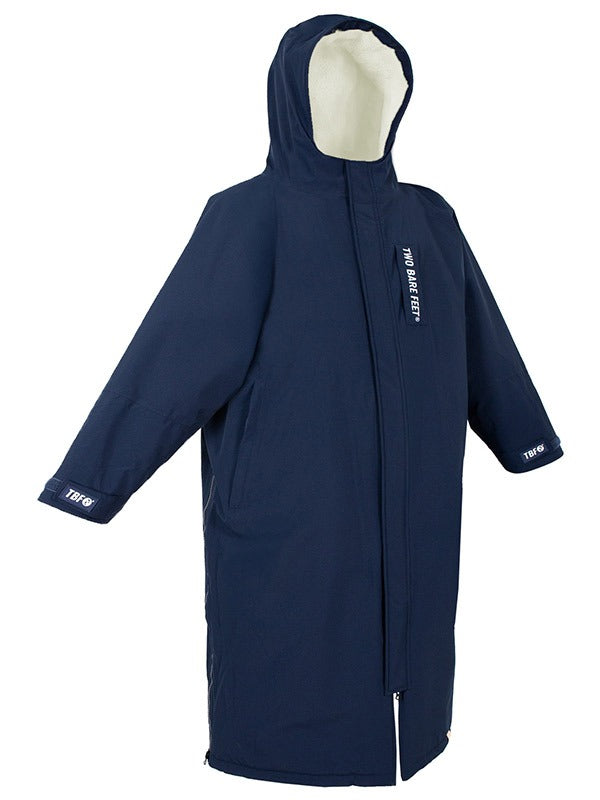 Two Bare Feet Waterproof Lightweight Riding Robe (Marine Blue/Cream)