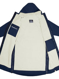 Two Bare Feet Waterproof Lightweight Riding Robe (Marine Blue/Cream)