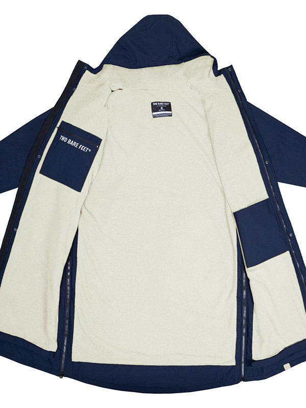 Two Bare Feet Waterproof Lightweight Riding Robe (Marine Blue/Cream)