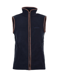 Unisex Gilet Full Zip Fleece (Marine Blue)