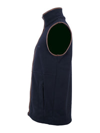 Unisex Gilet Full Zip Fleece (Marine Blue)
