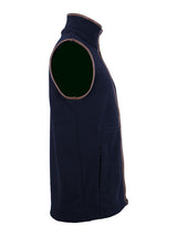 Unisex Gilet Full Zip Fleece (Marine Blue)