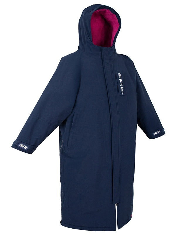 Two Bare Feet Waterproof Lightweight Riding Robe (Marine Blue/Raspberry)