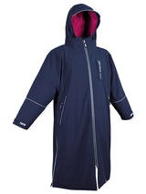 Two Bare Feet Hi-Vis Waterproof Lightweight Riding Robe (Marine Blue/Raspberry)