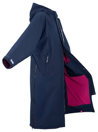 Two Bare Feet Waterproof Lightweight Riding Robe (Marine Blue/Raspberry)