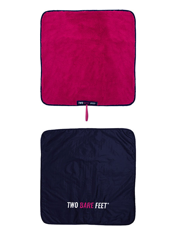 Two Bare Feet Kids Weatherproof Changing Robe with Changing Mat (Marine Blue/Raspberry)