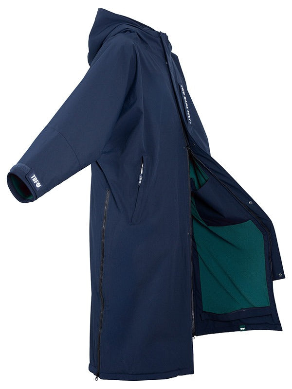 Two Bare Feet Waterproof Lightweight Riding Robe (Marine Blue/Sea Green)
