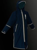 Two Bare Feet Hi-Vis Waterproof Lightweight Riding Robe (Marine Blue/Sea Green)