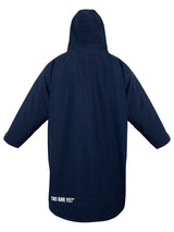 Two Bare Feet Kids Weatherproof Changing Robe with Changing Mat (Marine Blue/Cream)