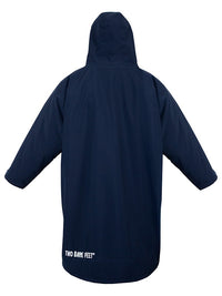 Two Bare Feet Kids Weatherproof Changing Robe with Changing Mat (Marine Blue/Cream)