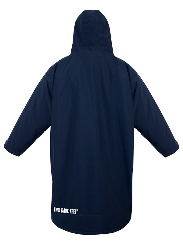 Two Bare Feet Kids Weatherproof Changing Robe with Changing Mat (Marine Blue/Cream)