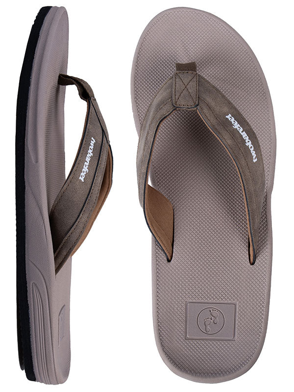 Drift Mens Flip Flops (Brown)