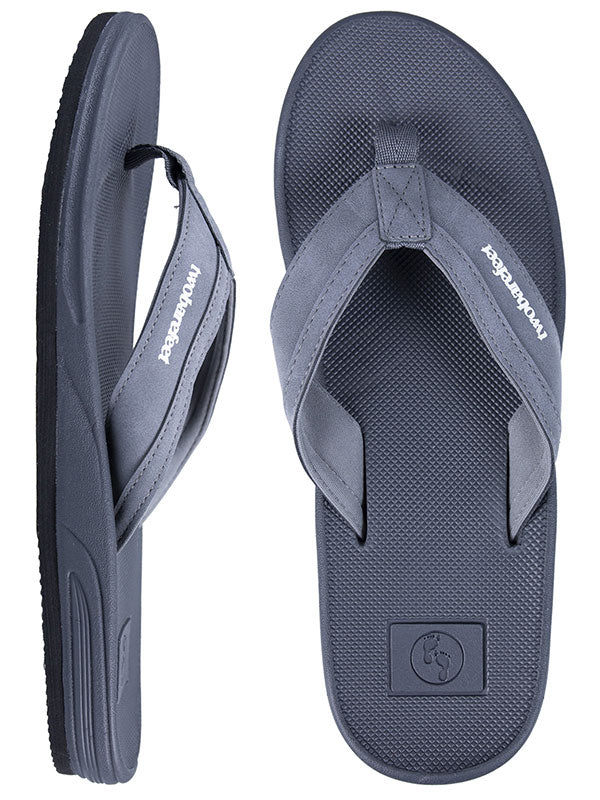Drift Mens Flip Flops (Grey)