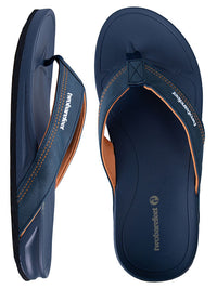 Harbour Mens Flip Flops (Blue)