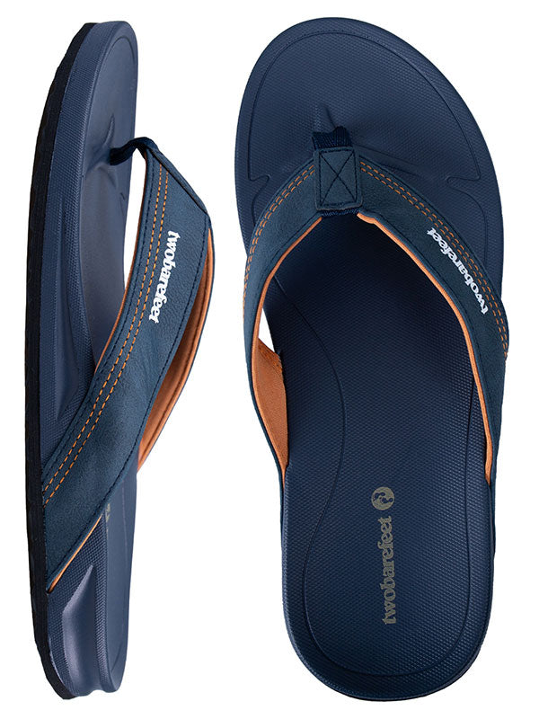 Harbour Mens Flip Flops (Blue)