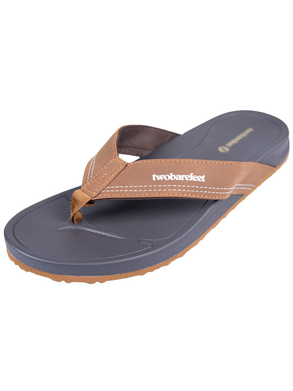 Harbour Mens Flip Flops (Brown)