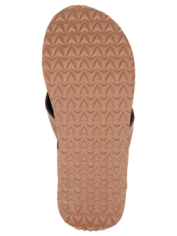 Harbour Mens Flip Flops (Brown)