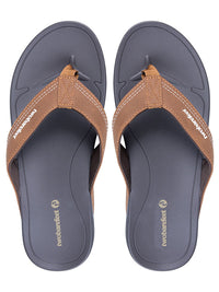 Harbour Mens Flip Flops (Brown)