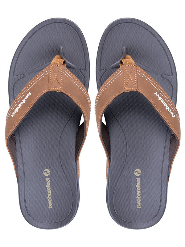 Harbour Mens Flip Flops (Brown)