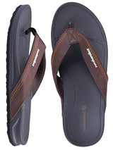 Harbour Mens Flip Flops (Dark Brown)
