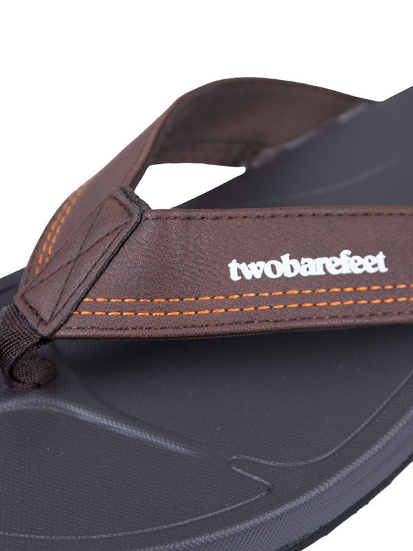 Harbour Mens Flip Flops (Dark Brown)