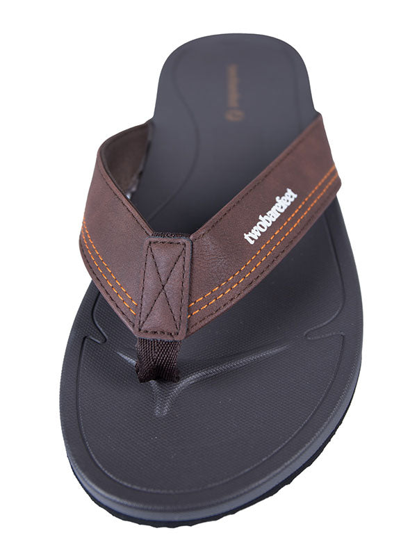 Harbour Mens Flip Flops (Dark Brown)