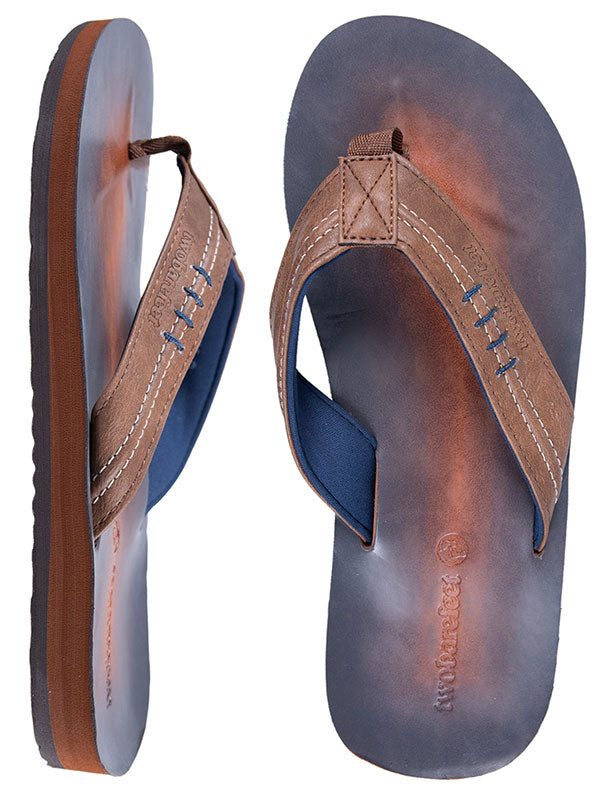 Offshore Mens Flip Flops (Brown)