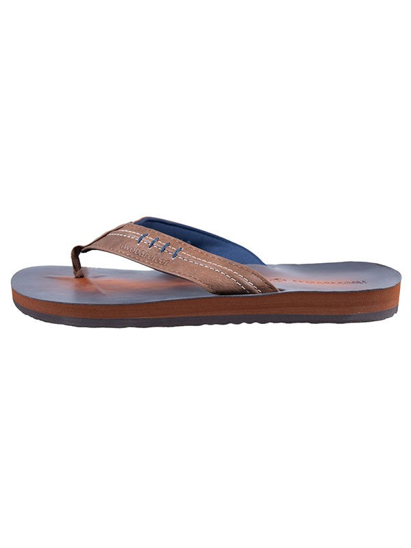 Offshore Mens Flip Flops (Brown)