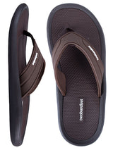 Stride Mens Flip Flops (Brown)