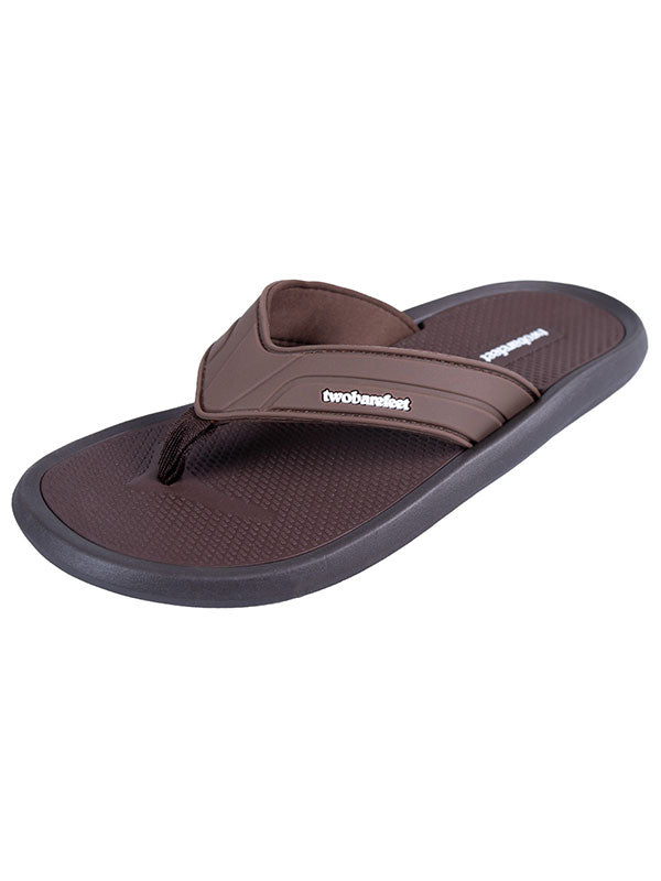 Stride Mens Flip Flops (Brown)