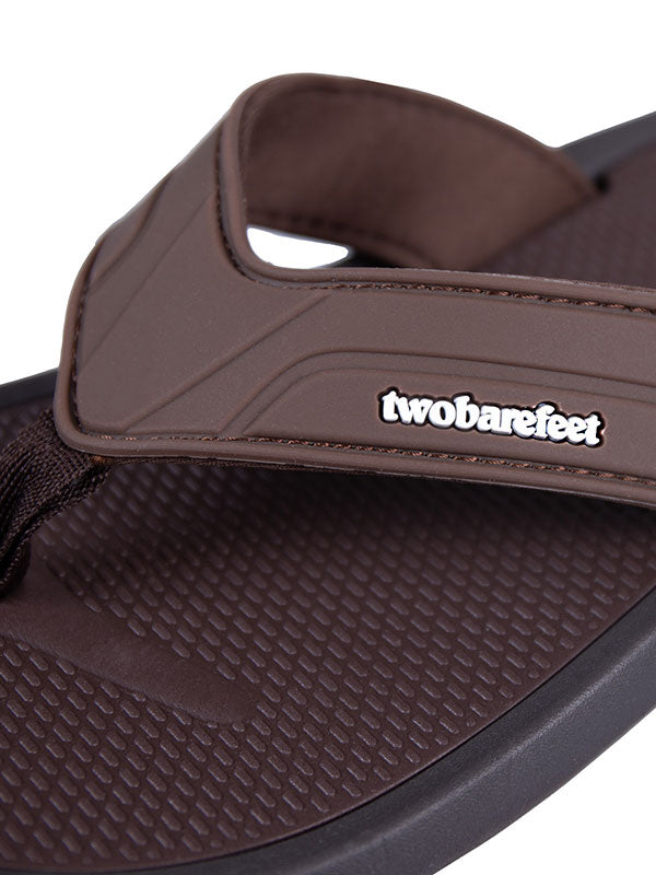 Stride Mens Flip Flops (Brown)