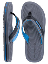 Trekker Mens Flip Flops (Grey/Blue)
