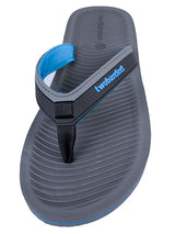 Trekker Mens Flip Flops (Grey/Blue)