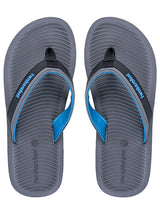 Trekker Mens Flip Flops (Grey/Blue)