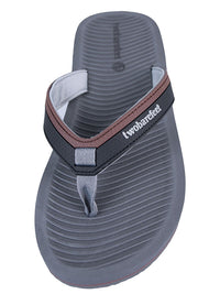 Trekker Mens Flip Flops (Grey/Brown)