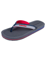 Trekker Mens Flip Flops (Grey/Red)