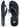 Voyage Mens Flip Flops (Black/White)