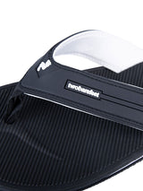 Voyage Mens Flip Flops (Black/White)