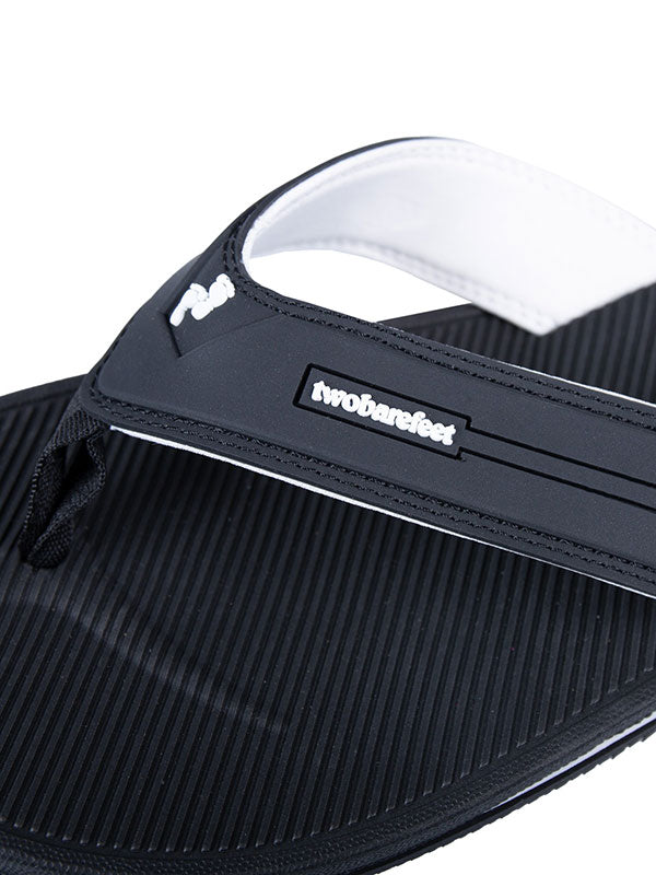Voyage Mens Flip Flops (Black/White)