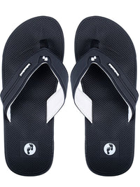 Voyage Mens Flip Flops (Black/White)
