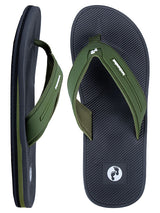 Voyage Mens Flip Flops (Green)