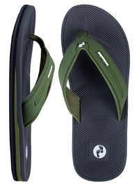 Voyage Mens Flip Flops (Green)