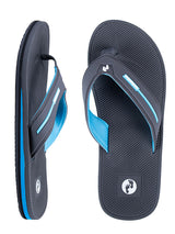 Voyage Mens Flip Flops (Grey/Blue)