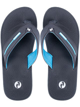 Voyage Mens Flip Flops (Grey/Blue)