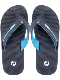 Voyage Mens Flip Flops (Grey/Blue)